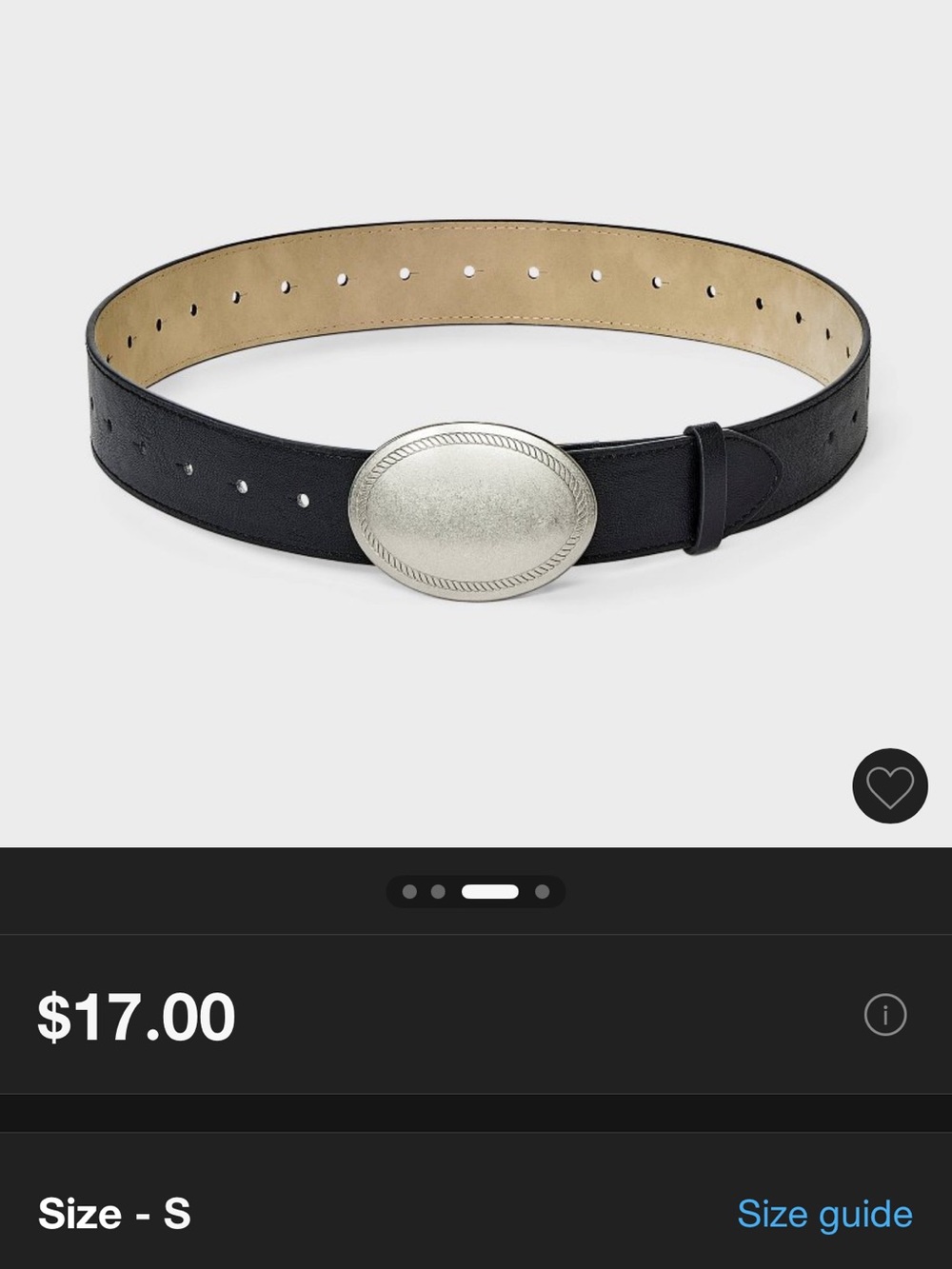 Oval Plate Buckle Belt - Wild Fable